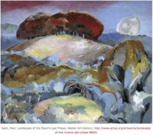 Paul Nash, Landscape of the moon, 1944, source: